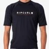 Rip Curl Shockwave Relaxed UV Tee Rash Guard Mens -Clothing Sports Store 131787118