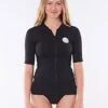 Rip Curl Premium Surf Zip Thru Rash Vest Womens -Clothing Sports Store 131787140