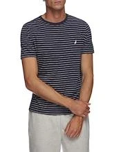 Nautica Short Sleeve Classic Stripe T Shirt Mens