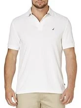 Nautica Short Sleeve Solid Anchor Polo White