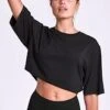 Dharma Bums Black Swift Crop Top -Clothing Sports Store 150770427