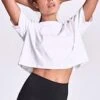 Dharma Bums White Swift Crop Top -Clothing Sports Store 150770431