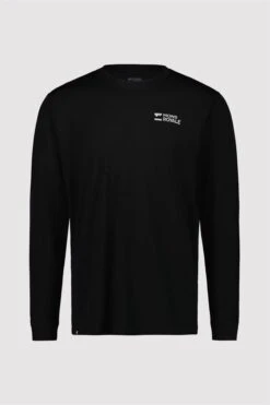 Mons Royale Icon Merino Air-Con LS Mens T-Shirt- ALU Black – L