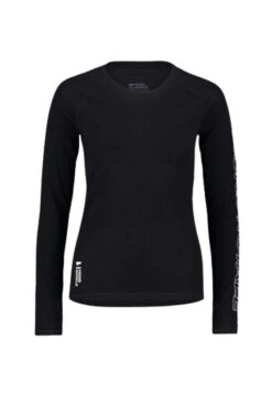 Mons Royale Bella Tech Merino Womens LS T-Shirt – Black – XS