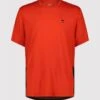 Mons Royale Tarn Merino Shift Mens T-Shirt – Retro Red / Black – M