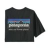 Patagonia P-6 Mission Organic Mens T-Shirt – Ink Black – XL -Clothing Sports Store 248616033