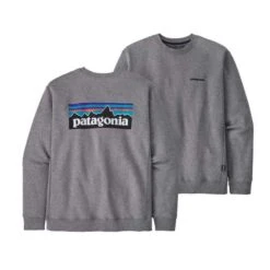 Patagonia P-6 Logo Uprisal Crew Mens Sweatshirt – Gravel Heather – XL