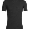 Icebreaker Merino Anatomica SS Mens Crewe T-Shirt – Jet Heather – M