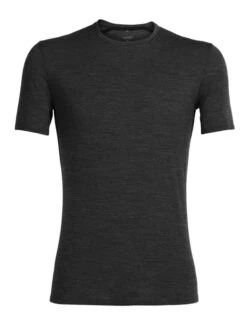 Icebreaker Merino Anatomica SS Mens Crewe T-Shirt – Jet Heather – S