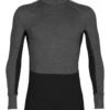 Icebreaker ZoneKnit 260 LS Half Zip Mens Thermal Top – Jet Heather/black – XXL -Clothing Sports Store 248621381