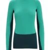 Icebreaker 260 ZoneKnit LS Crewe Womens Thermal Top – Fresh/Green Glory – XS -Clothing Sports Store 248621413