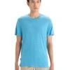 Icebreaker Merino Sphere II Short Sleeve Mens T-Shirt – Geo Blue Heather – L -Clothing Sports Store 248621504