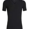 Icebreaker Merino Anatomica SS V Neck Mens T-Shirt – Black – XXL -Clothing Sports Store 248621576