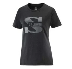 Salomon Outlife Big Logo Womens Tee – Black – XS