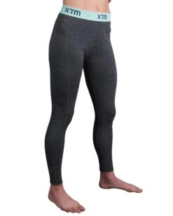 XTM Merino Wool Womens Thermal Pants – Mid Grey Marle – 14