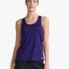 2XU Aero Womens Running Singlet – Parachute/Silver Reflective – L