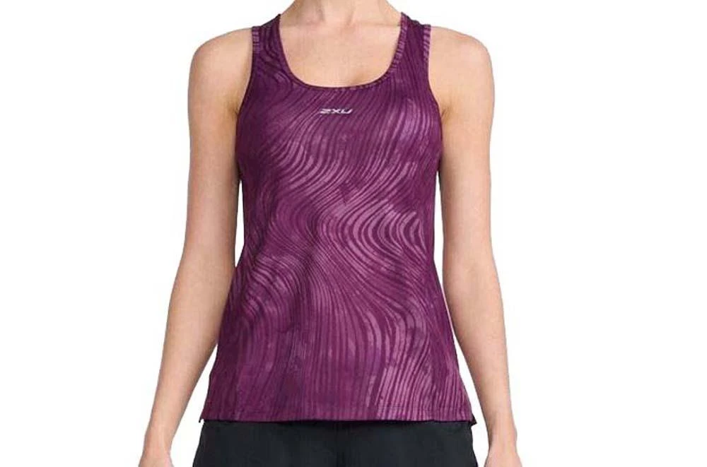 2XU Light Speed Womens Running Singlet – Wavy Daze/Silver Reflective – XS 3 2XU Light Speed Womens Running Singlet – Wavy Daze/Silver Reflective – XS