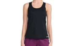 2XU Aero Womens Running Singlet – Black/Silver Reflective – L