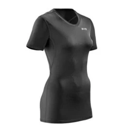CEP Wingtech Short Sleeve Womens Running T-Shirt – Black – XS